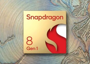 Official logo of Qualcomm Snapdragon 8 Gen 1 processor highlighting 4nm technology.