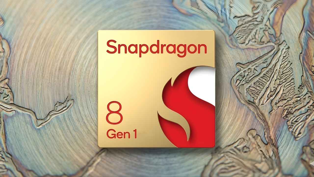 Official logo of Qualcomm Snapdragon 8 Gen 1 processor highlighting 4nm technology.