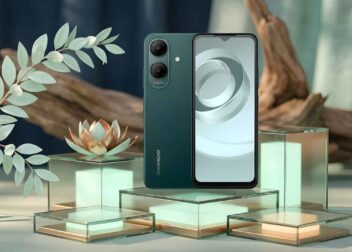 Symphony Max 30 official lifestyle image showing green color and sleek design with 6.56 inch display.