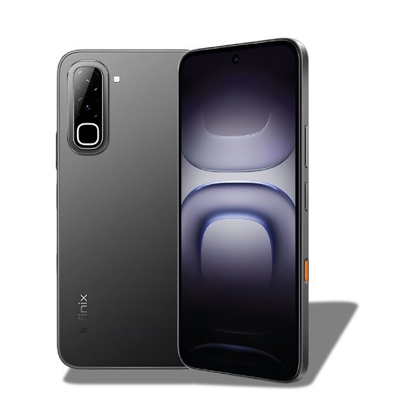 Back and front design of Infinix Hot 70 Night Pulse color option