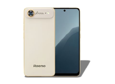 Raeno Air Golden color official product render showing front and back