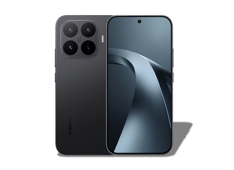 Front and back view of the official Xiaomi 17T in classic Black color showing the premium textured back panel and elegant flat display.